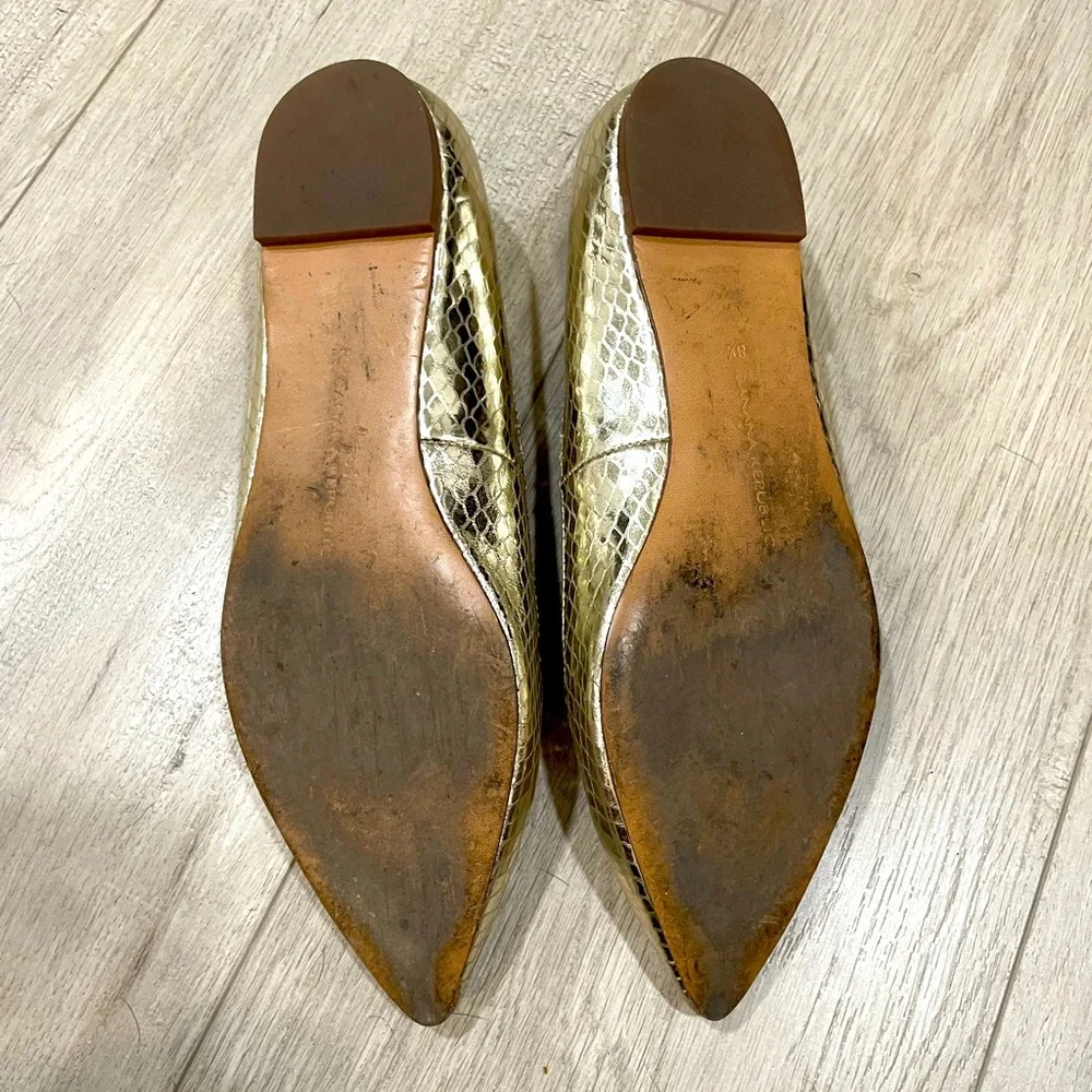 Banana Republic Silver Flats - Size 8.5